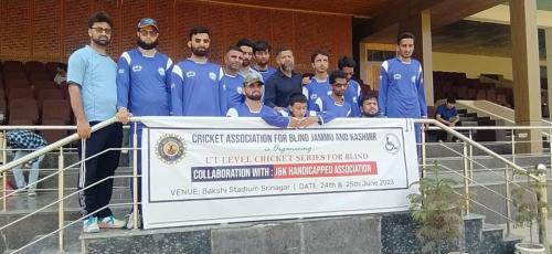 The JK Cricket Association for Blind, in association with the J&K Handicapped Association, organized a cricket tournament-2