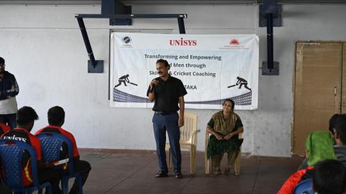 The closing ceremony of Transforming  Empowering Blind Men through Skilling & Cricket Coaching- Karnataka, organized by Unisys in partnership with Samarthanam Trust For The Disabled-3