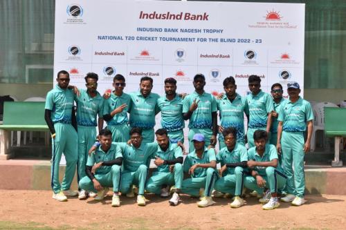 The semi-finalists of the IndusInd Bank Nagesh Trophy National T20 Cricket Tournament for the Blind 2022-2023-4